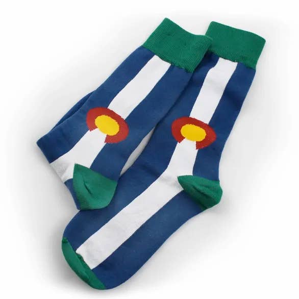 Colorado Flag Socks for wholesale by S.L. Revival Co.