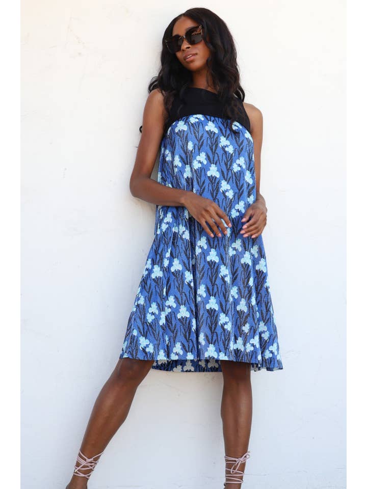 Eva Franco - Wholesale Dress - Women's - Abbey Dress - Blue Iris