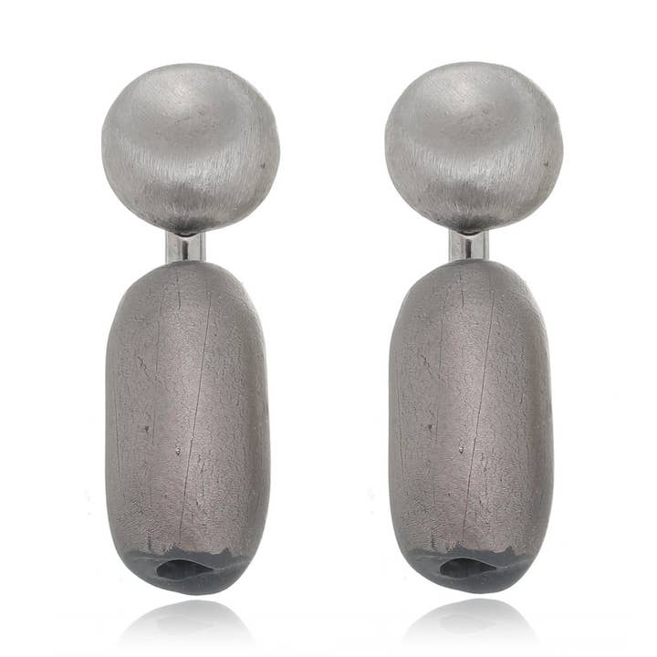 Keramiska rör Örhänge - Silver för wholesale av MARILIA CAPISANI