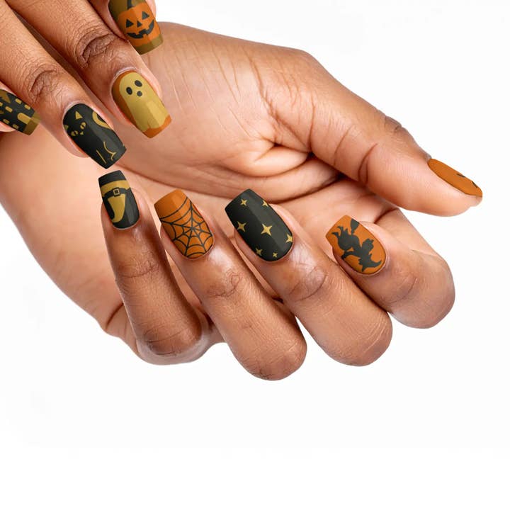 FYNE BODY - Wholesale Press-on/fake nails - Ghoul's Gold Glamour Halloween Press-On Nails65