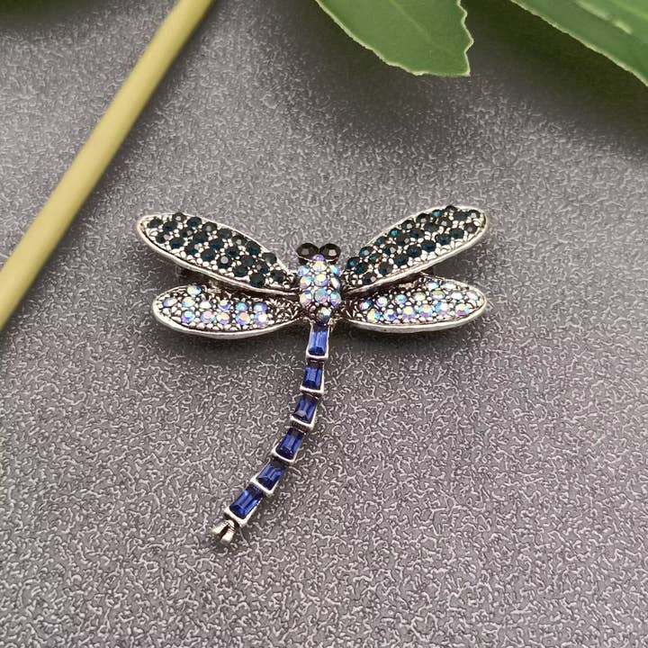 Mio Queena - Wholesale Brooch - Rhinestone Dragonfly Brooch