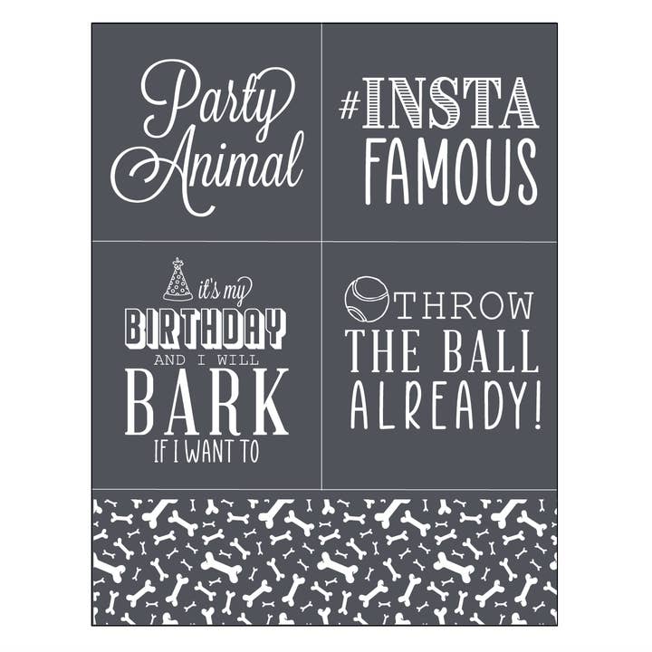 Party Animal - Pochoir en maille 8,5x11 pour la vente par A Makers' Studio