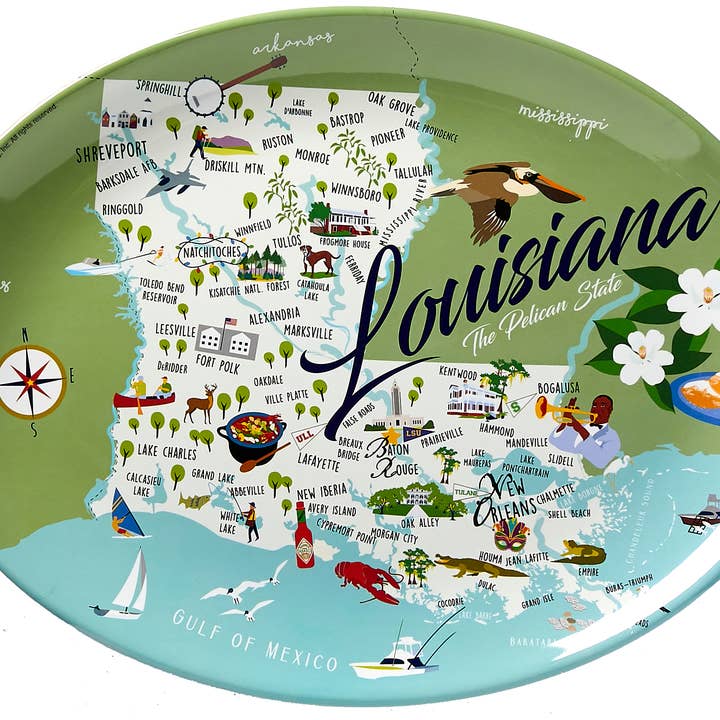 Galleyware - Wholesale Platter - Louisiana 16" Melamine Platter0