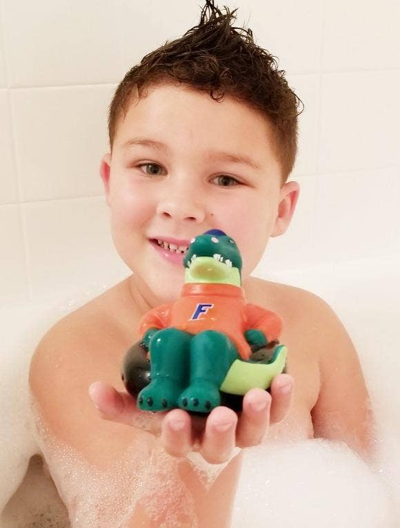 Rubber Tubbers - Wholesale Bath Toy - Baby - University of Florida - Gators - Albert The Alligator - Prem6