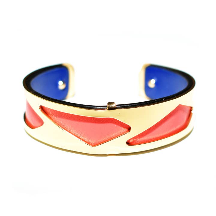 Half Inch Interchangeable Cuff - Coral Paris for wholesale by Laurent Scott Collection