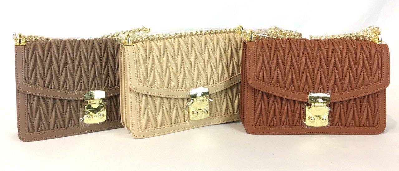 JIJOU CAPRI – Engroshandel Crossbodytaske - Dame – Italiensk læder quiltet lænket crossbodytaske JIJOU CAPRI3