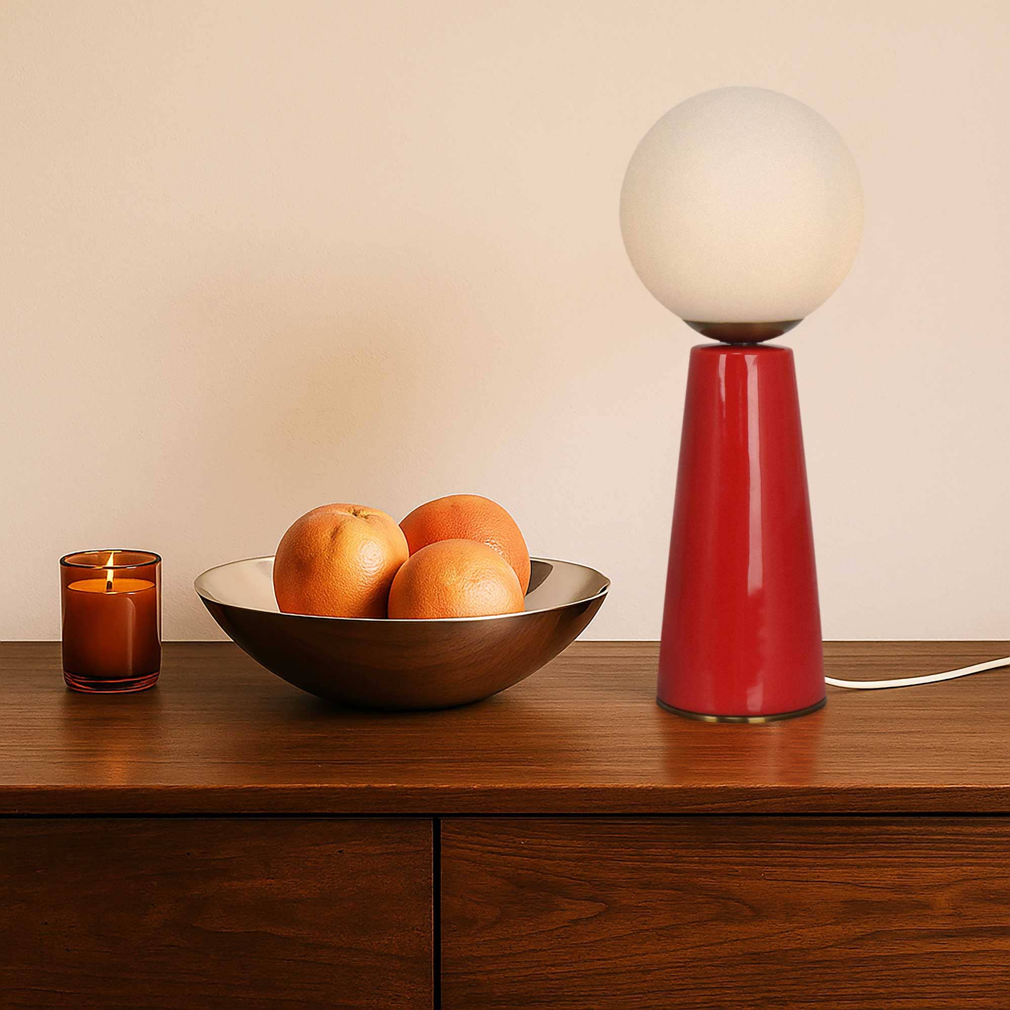 C-Création – Candeeiro de chão por atacado – Candeeiro de mesa em cerâmica colorida, vidro e metal Colyne1