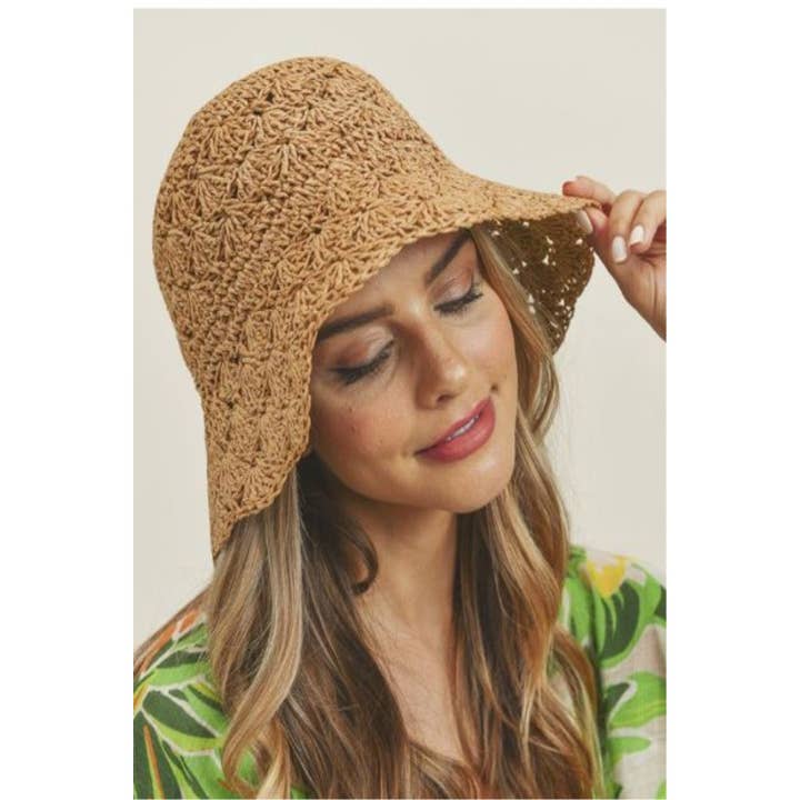 HANDMADE CROCHET FOLDABLE STRAW BUCKET HAT  and other Purchase Wholesale crochet bucket hat. Free Returns & Net 60 Terms on Faire trending on Faire.