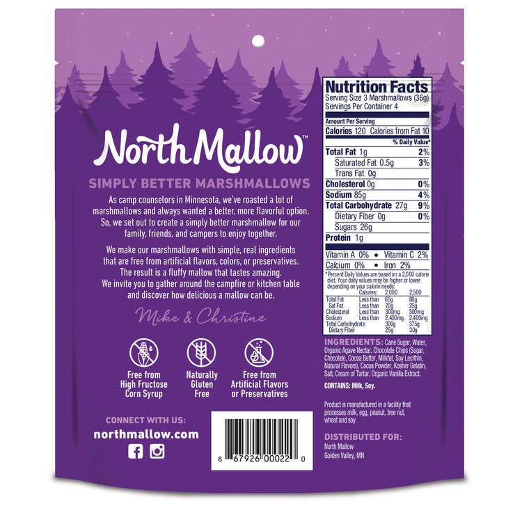 North Mallow - Vente Guimauve - Marshmallow aux pépites de chocolat1