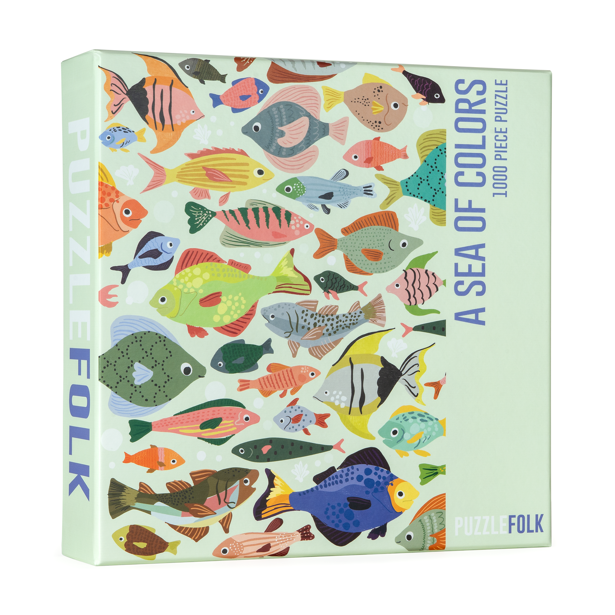 Puzzlefolk - Wholesale Puzzle - Adult - A Sea of Colors 1000 Piece Fish Puzzle4