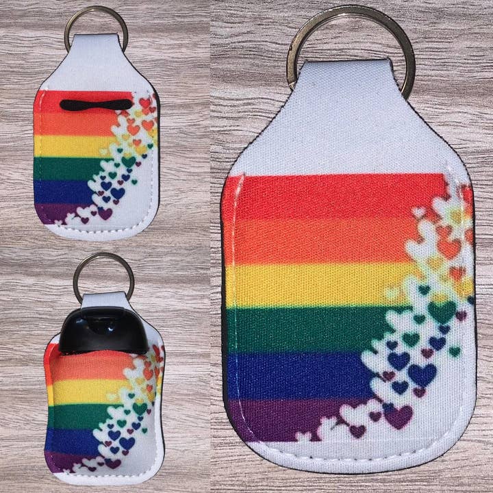 Porta-desinfetante para as mãos com bandeira arco- por atacado de Stand Tall Giraffe Crafts