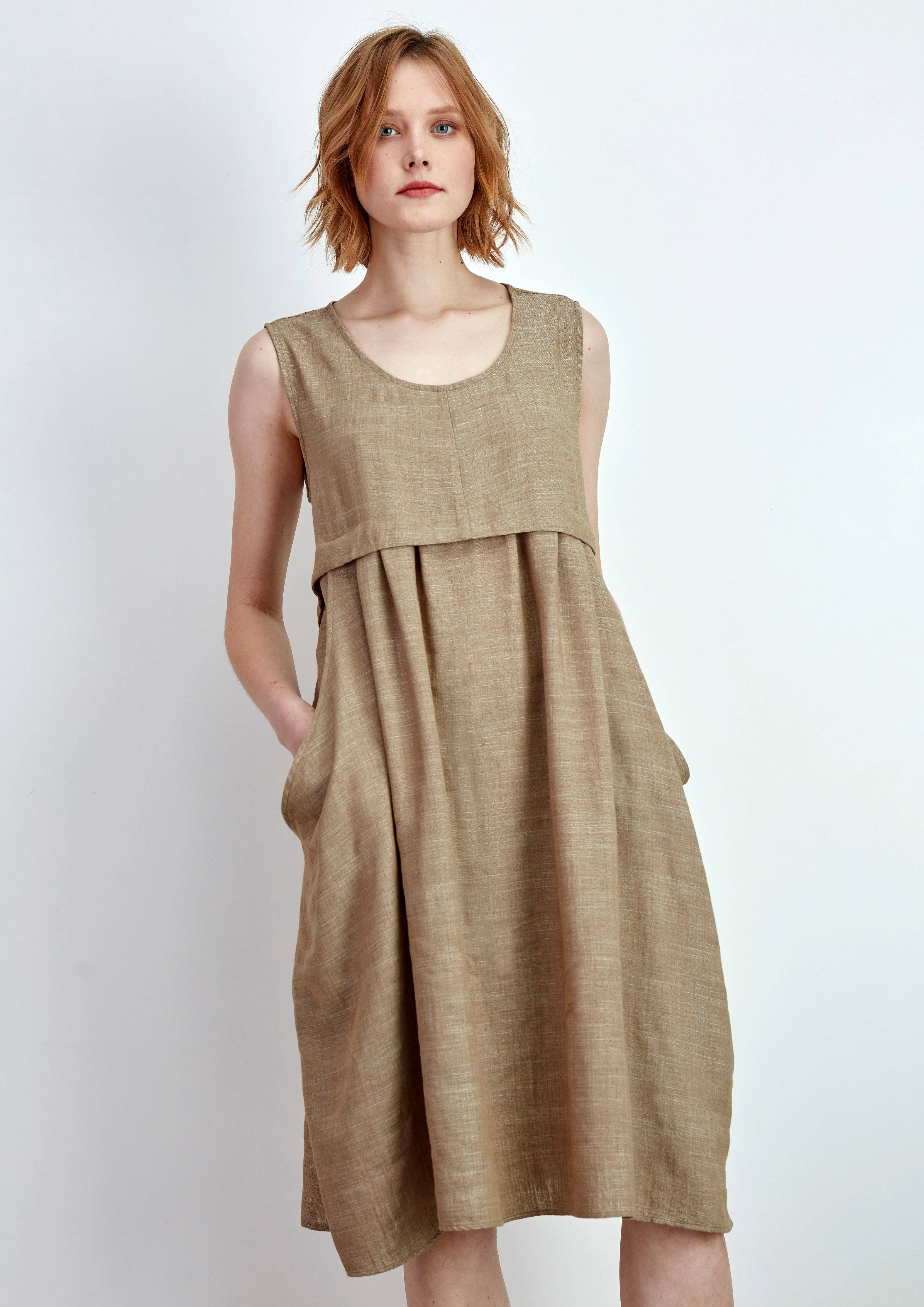 GUIMANOS - Wholesale Dress - Women's - Long Linen Dress2