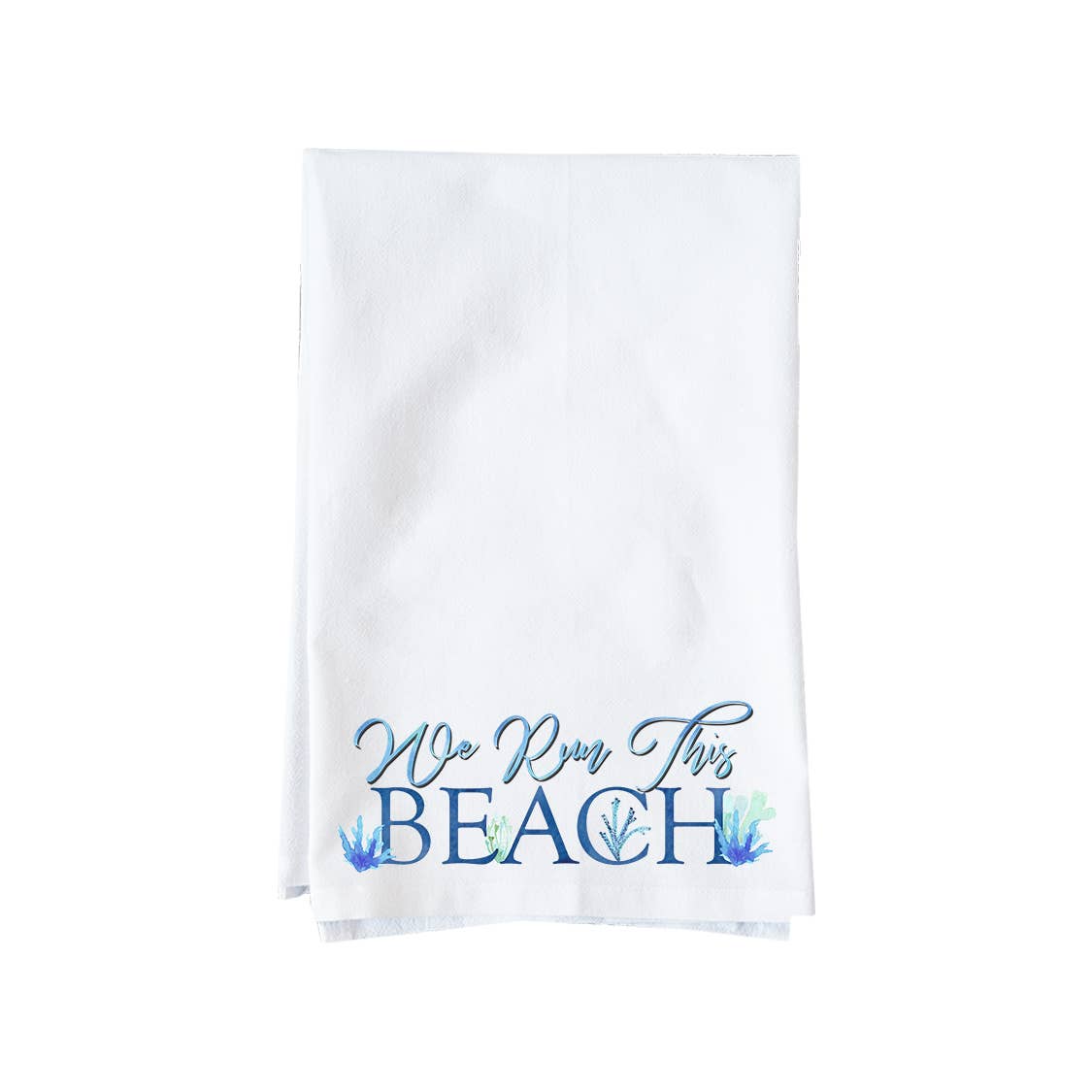 Knollwood Lane - Wholesale Tea Towel - We Run This Beach Kitchen Towel