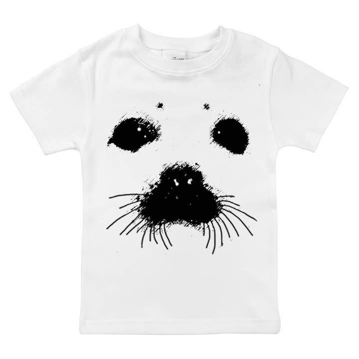 Harp Seal Pup - Body de algodón orgánico y camisa para bebé para venta al por mayor de Spunky Stork