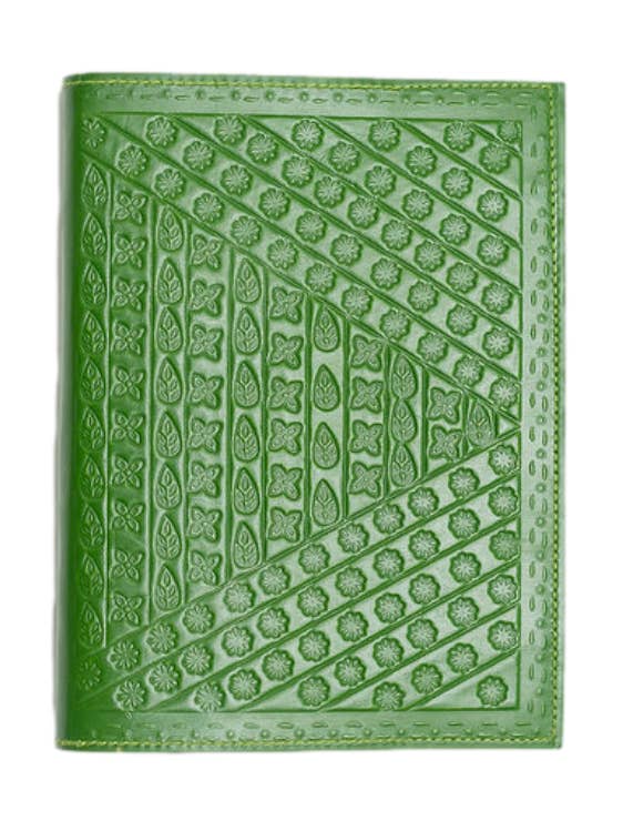 Embossed Buffalo Leather Journal/Notebook - Bamboo for wholesale by BOSS Paper Company