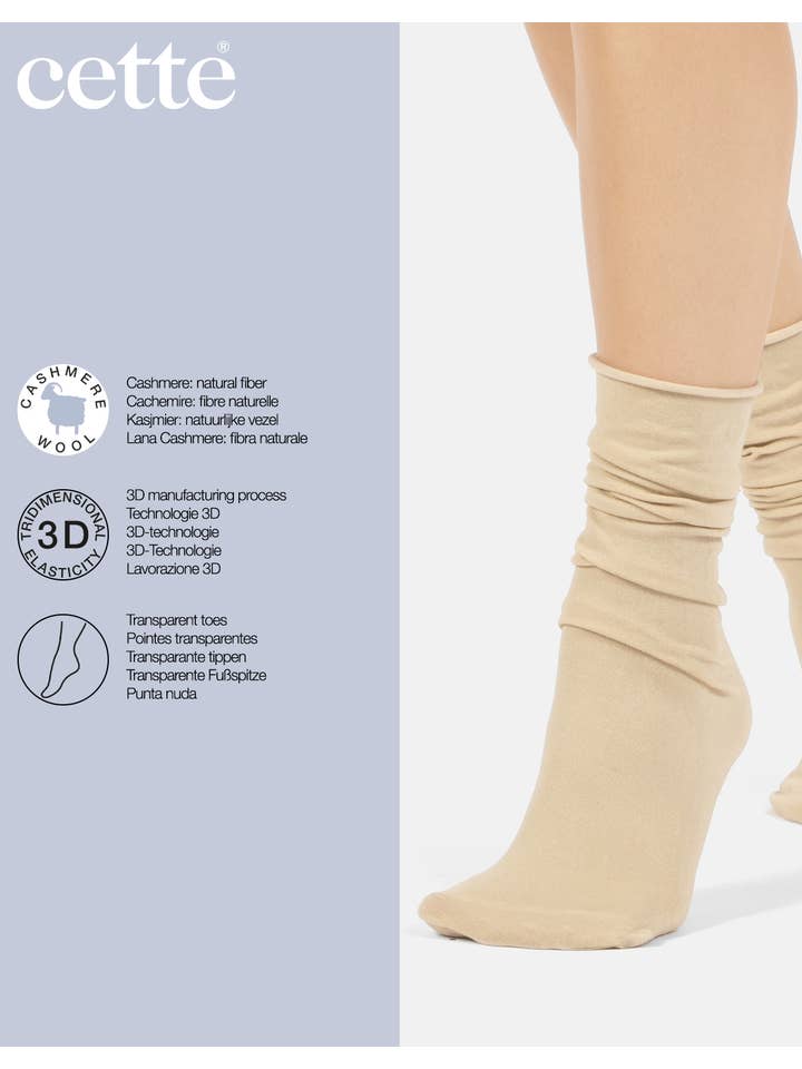 Cette - Wholesale Socks – Women's - Cashmere Wool Socks Loose Top, Winter Socks3