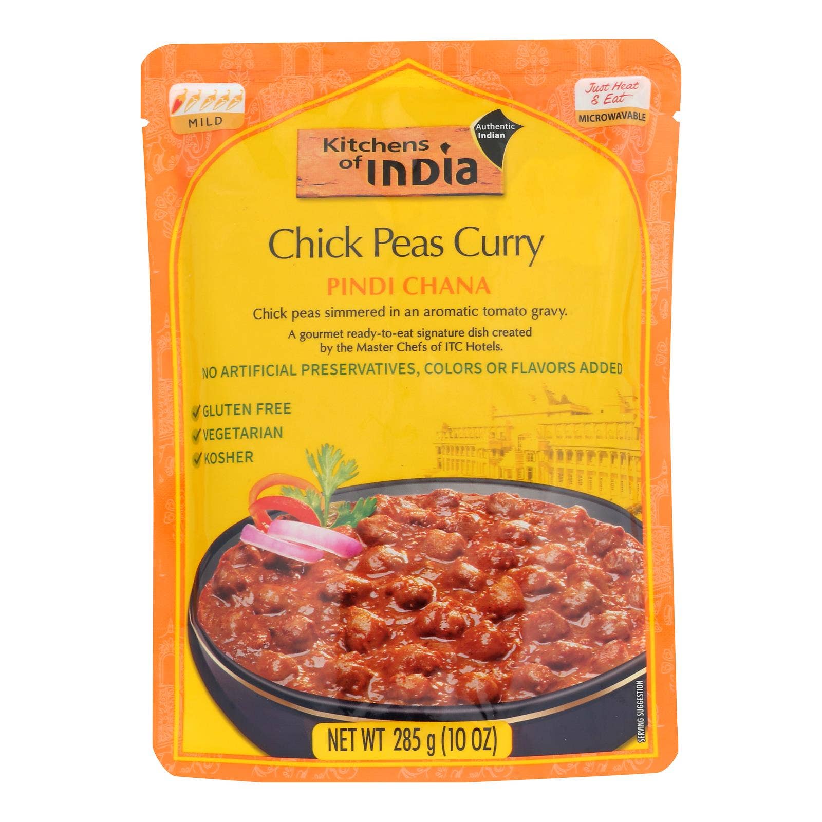 Everyday Supply Co - Wholesale Shelf Stable Prepared Meal - Kitchen Of India Pindi Chana Chick Peas Curry, 10 Oz, 6 Pack0