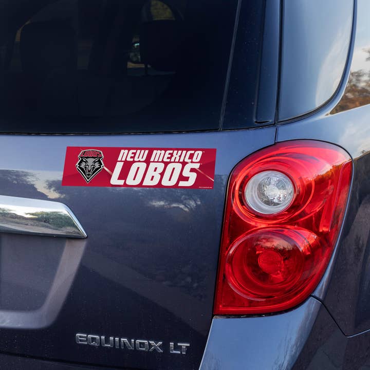 Rico Industries - Wholesale Sticker - NCAA New Mexico Lobos 3" x 12" Bumper Sticker3