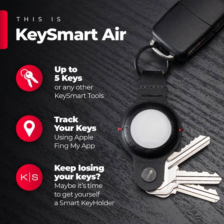 KeySmart / STATIK - Wholesale Keychain - Unisex - KeySmart® Air | Compatible With Apple Airtag6