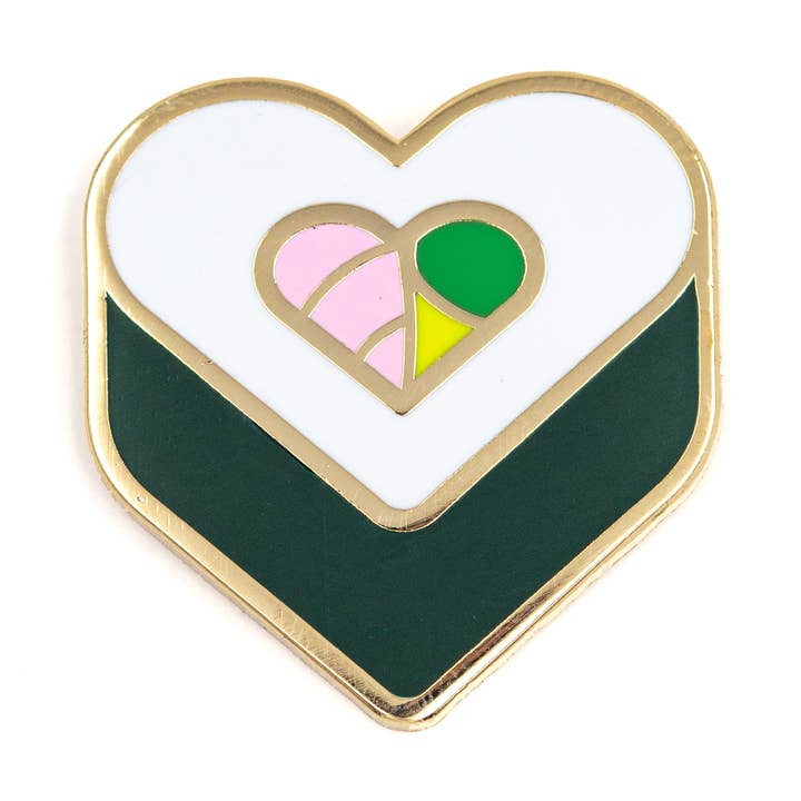 Sushi Heart Enamel Pin for wholesale by These Are Things
