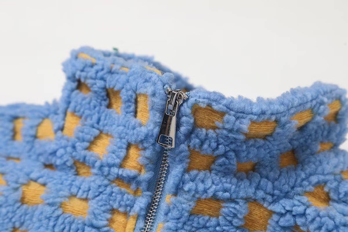 Hope & Sunshine - Wholesale Jacket - Women's - Plaid Lambswool Fashion Jacket9