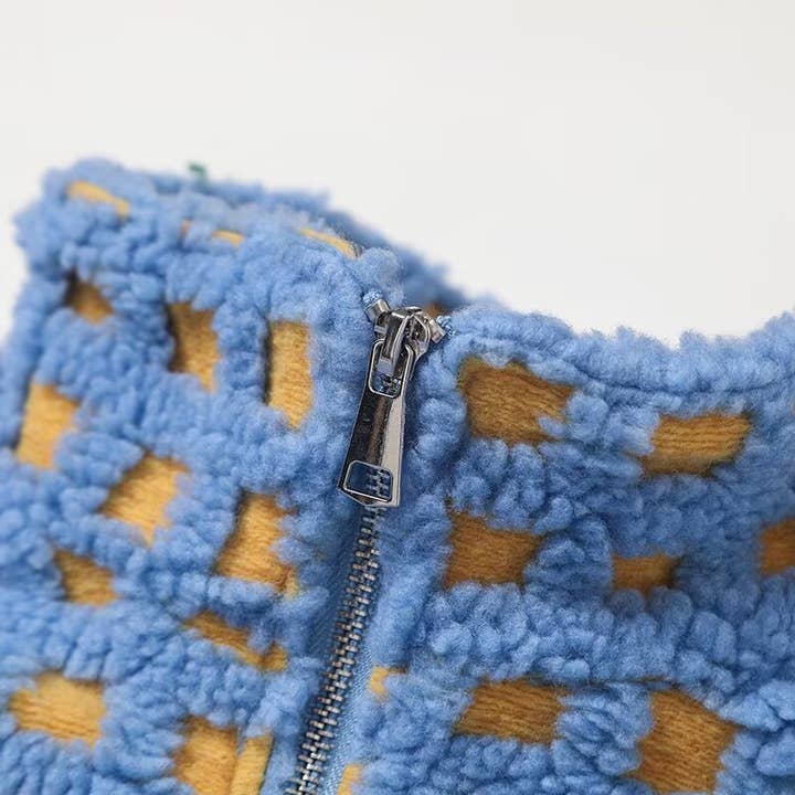 Hope & Sunshine - Wholesale Jacket - Women's - Plaid Lambswool Fashion Jacket9