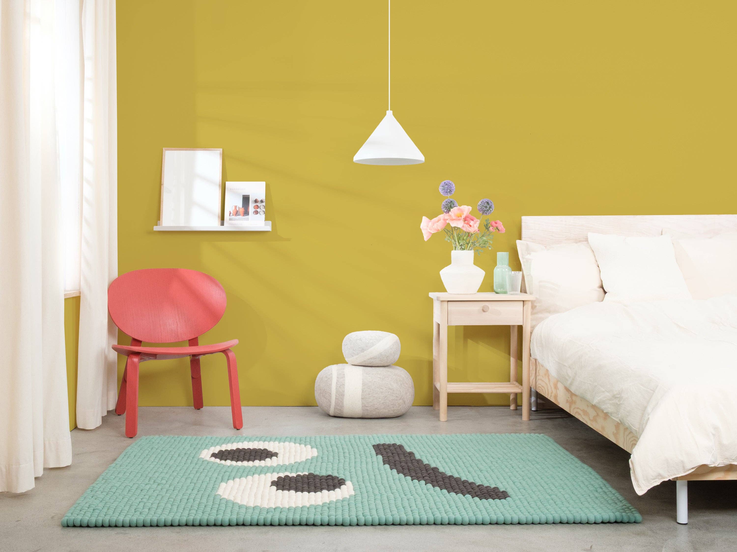 myfelt - Wholesale Area Rug - Kids & Baby - Heinz Felt Ball Rug Rectangular 100% Wool1