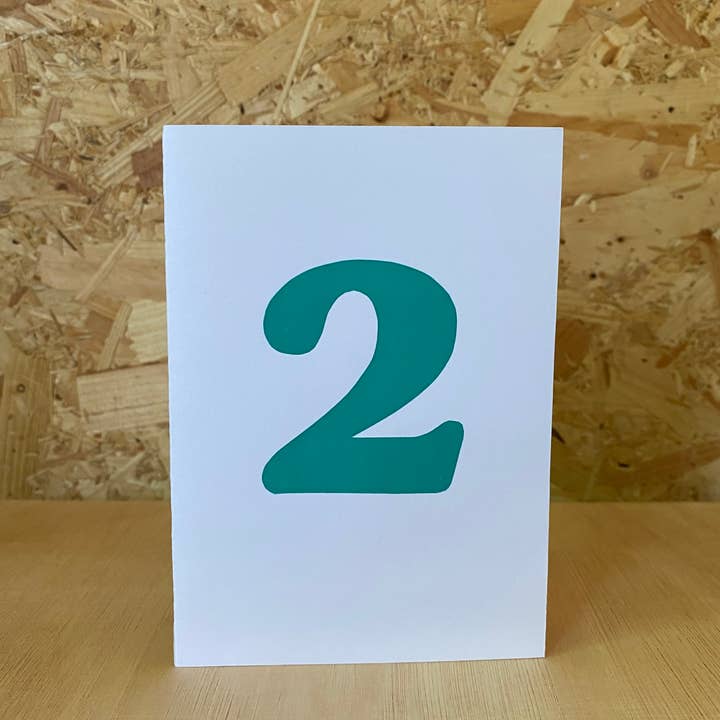 Number 2 card for wholesale by MiLKTEETH