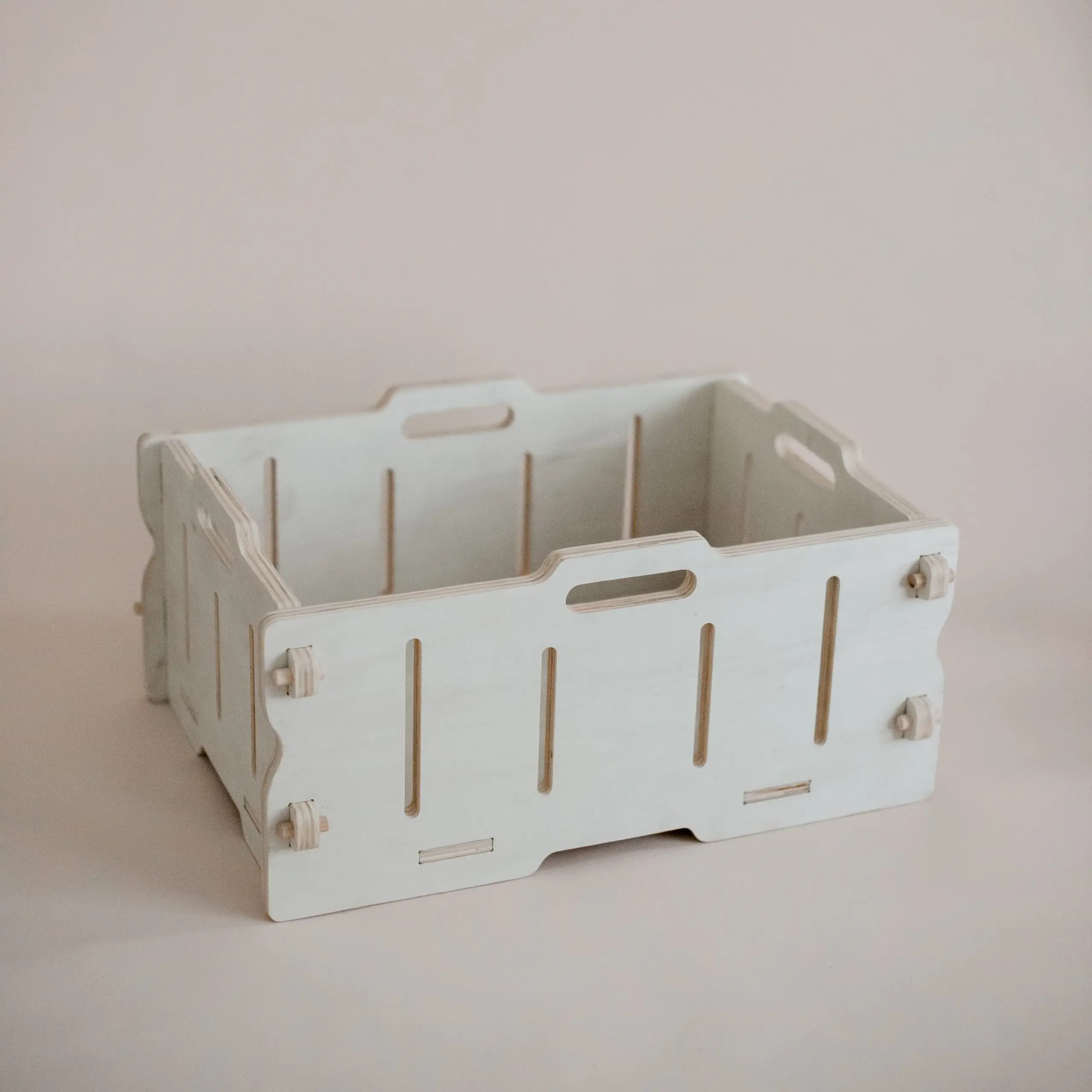 Q Toys - Wholesale Storage bin – Child & baby - Stackable Wooden Crate Storage Box1