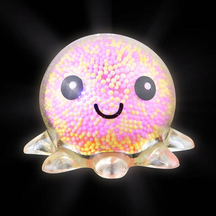 JSBlueRidge Toys - Venta al por mayor Juguete blando - Niños y bebés - Juguete de Pulpo Luminoso Extensible Antiestrés para Niños - Surtido