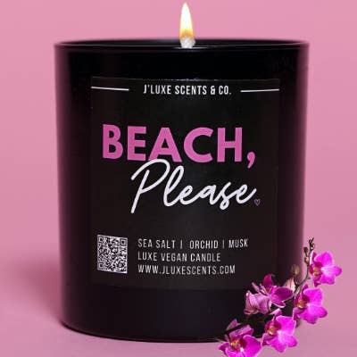 Praia, por favor, vela de soja/coco por atacado de J'Luxe Scents & Co