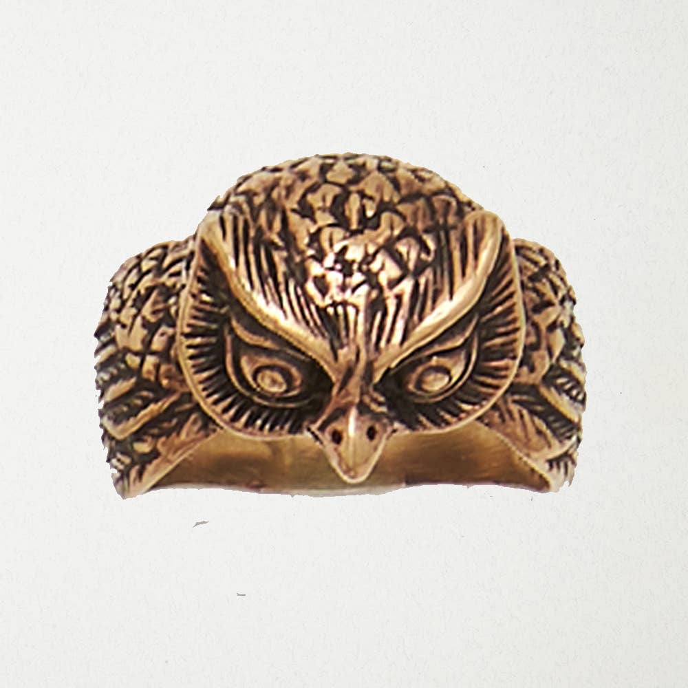 Nirvana LLC – wholesale Cocktail/statement ring – Bronze Ring - Owl0