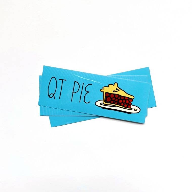 RAD Stickers + Doodads - Wholesale Sticker - QT Pie Mini Bumper Sticker1