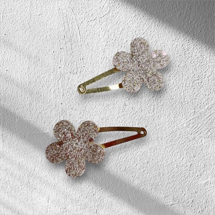 Kids4trendy - Wholesale Hair Clip - Kids - Glitter flower girl mega pack1