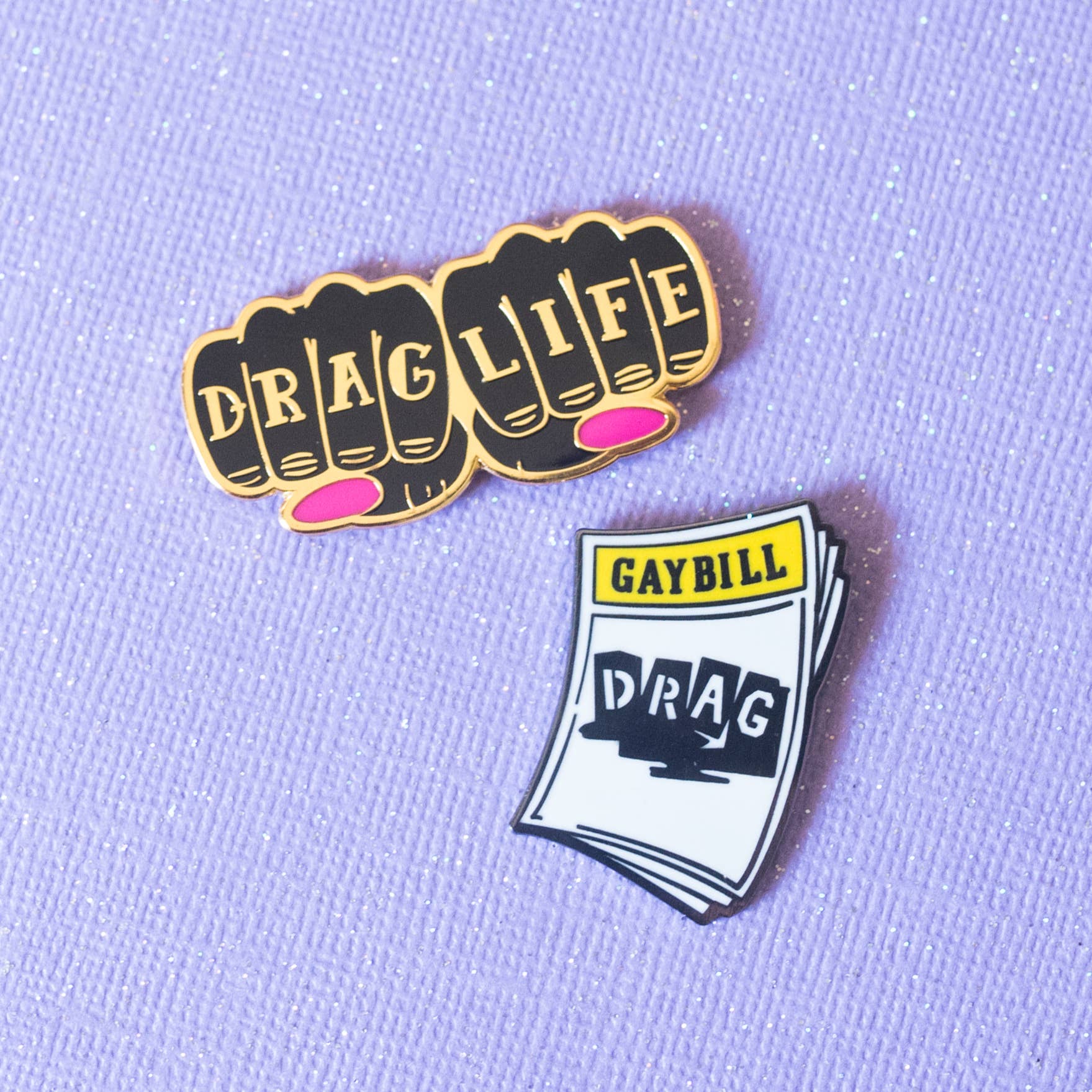 GAYPIN' – wholesale Lapel pin/button – DRAG LIFE Pin2