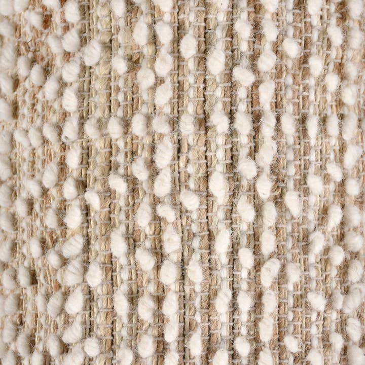 Anaya Home - Wholesale Area Rug - Natural Boucle Handwoven Foot Stool