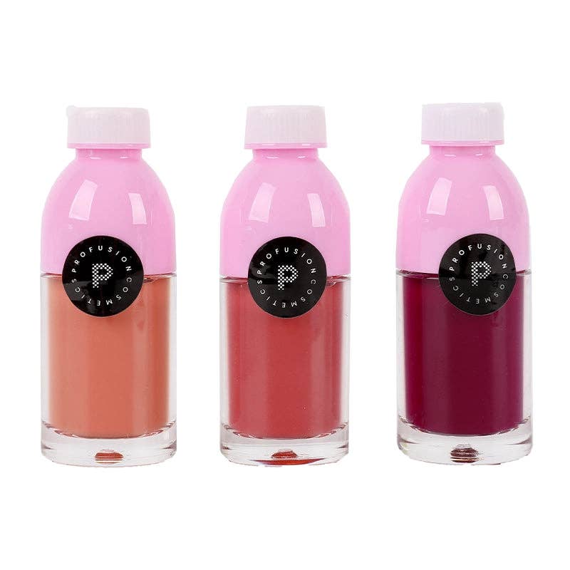 Profusion Cosmetics - Wholesale Lip Stain/Dye/Tint - I 🖤 Boba - 3-Piece Long-Wearing Hydrating Water Lip Tint1