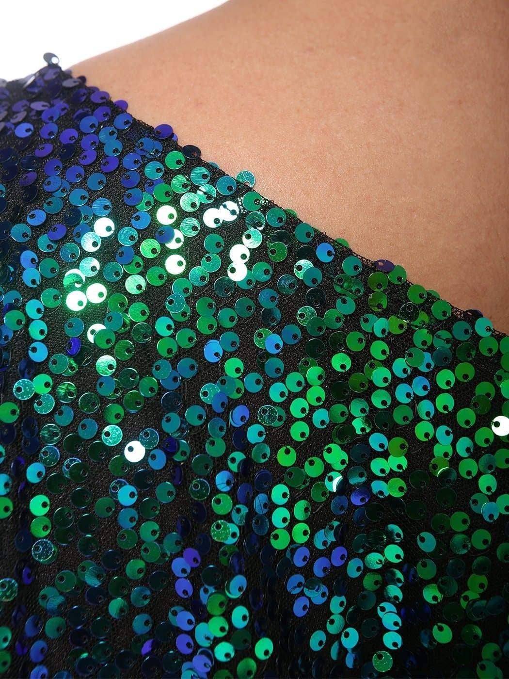 Anna Kaci Wholesale – Großhandel Bluse – Damen – Ein-Schulter-Pailletten-Top in Übergröße11