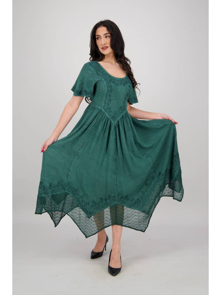 Advance Apparels - Wholesale Dress - Women's - Renaissance Flutter Sleeve Dress ADL-253275