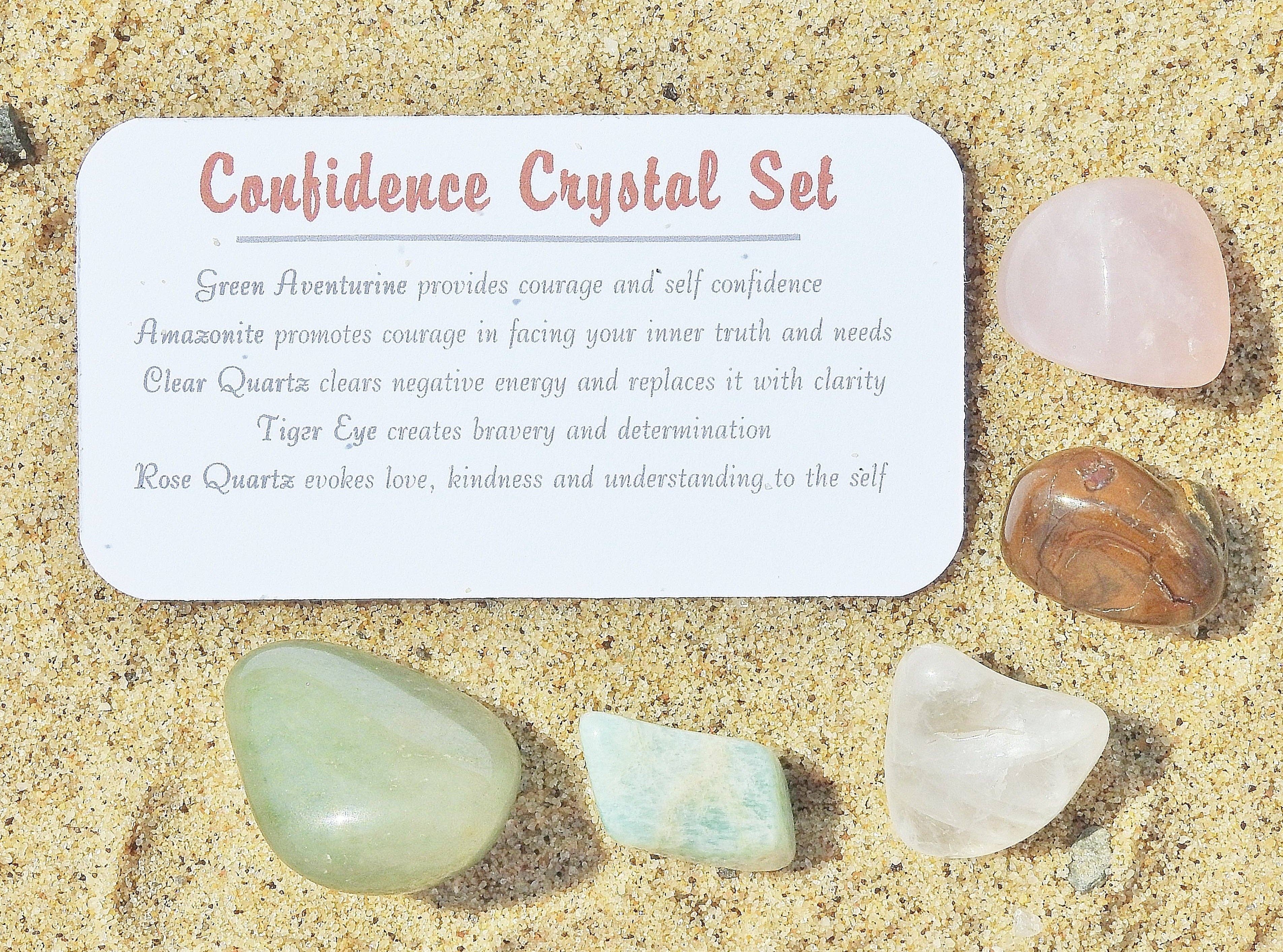 Mindful Intentions® - Wholesale Spiritual Stone/Crystal - Confidence Crystal Set in Jar2