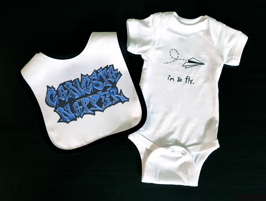 REMOVED BRAND - Wholesale Bib - Baby - Gangsta Napper Baby Bib1