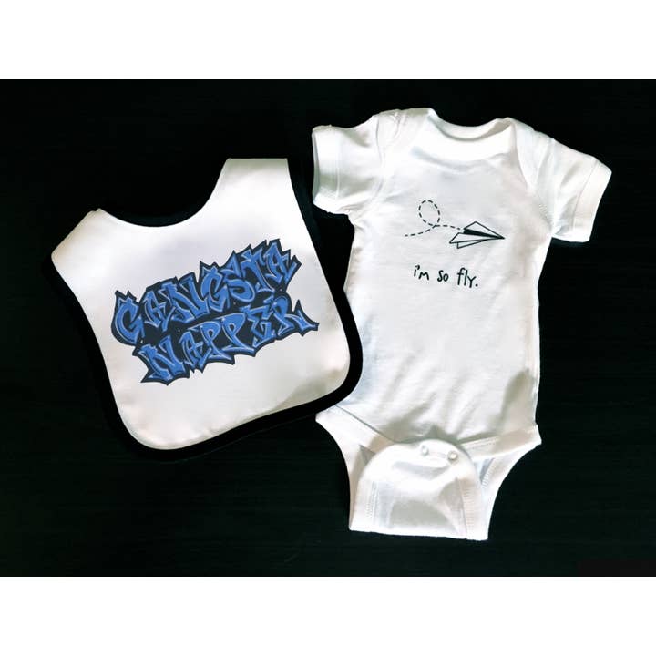 REMOVED BRAND - Wholesale Bib - Baby - Gangsta Napper Baby Bib1