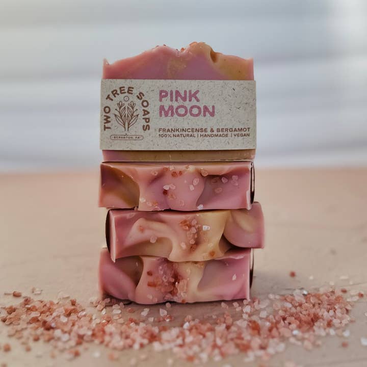 Two Tree Soaps - Wholesale Bar Soap - Pink Moon- Natural Handmade Bar Soap