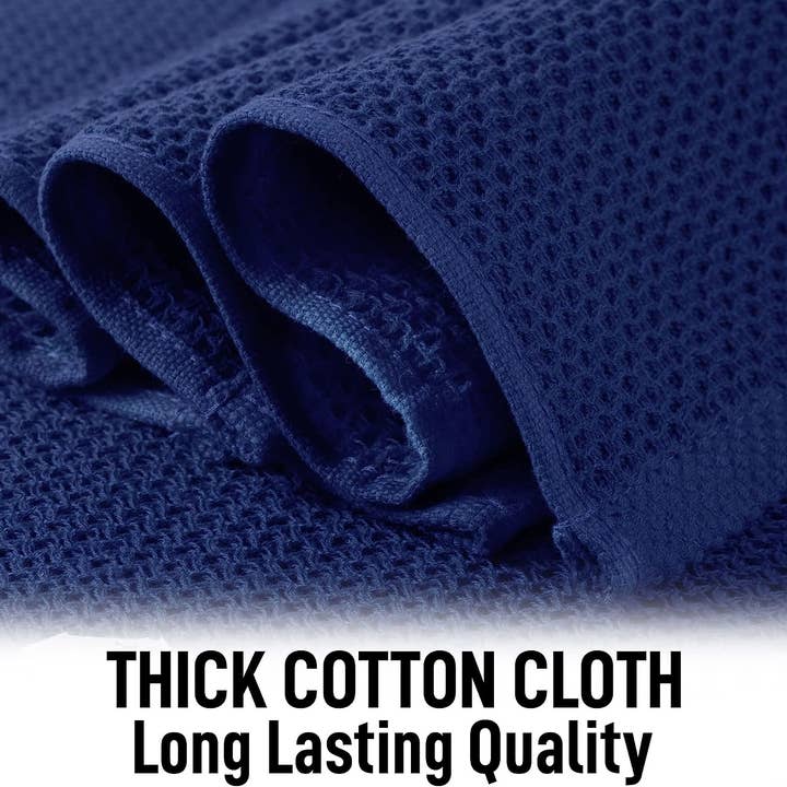 Zulay Kitchen - Wholesale Dishcloth - Waffle Weave Dish Towels – 12"x12" 6-Pack10