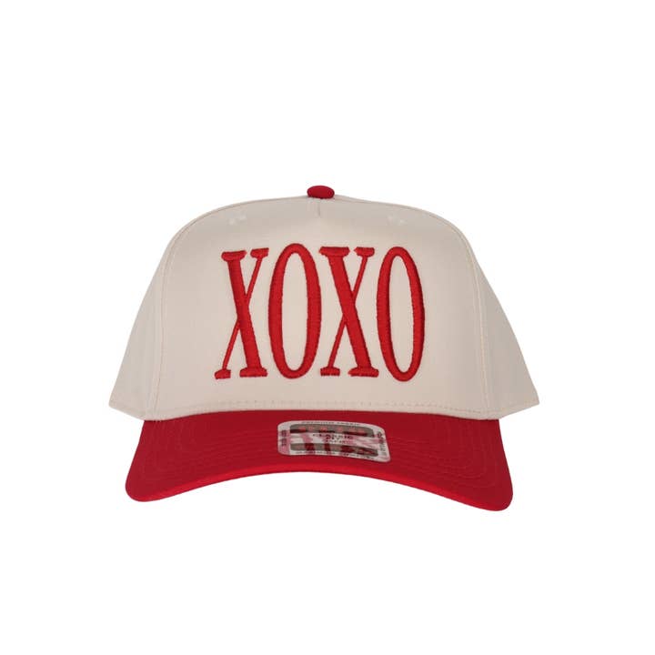 XOXO 3D PUFF Canvas Trucker Hat for wholesale by Stitch Your Style