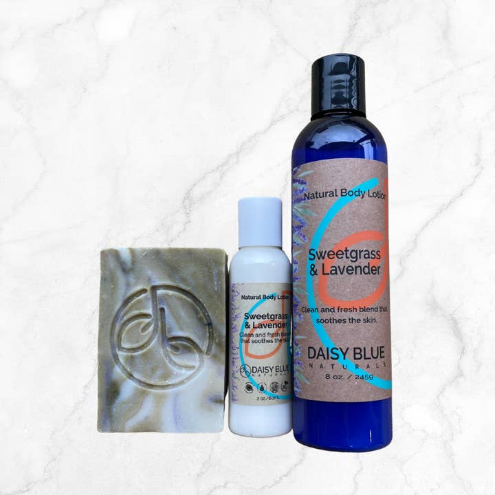Daisy Blue Naturals - Wholesale Bar Soap - Sweetgrass & Lavender Body Bar Soap3