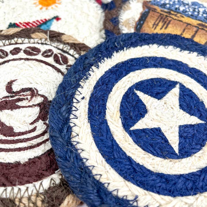 mildstyles - Wholesale Coasters - Round Jute Rope Woven Heat-Resistant Home Coaster4