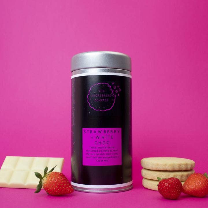 The Shortbread Company - Venta al por mayor Galletas - Fresa de lujo + Chocolate Blanco1