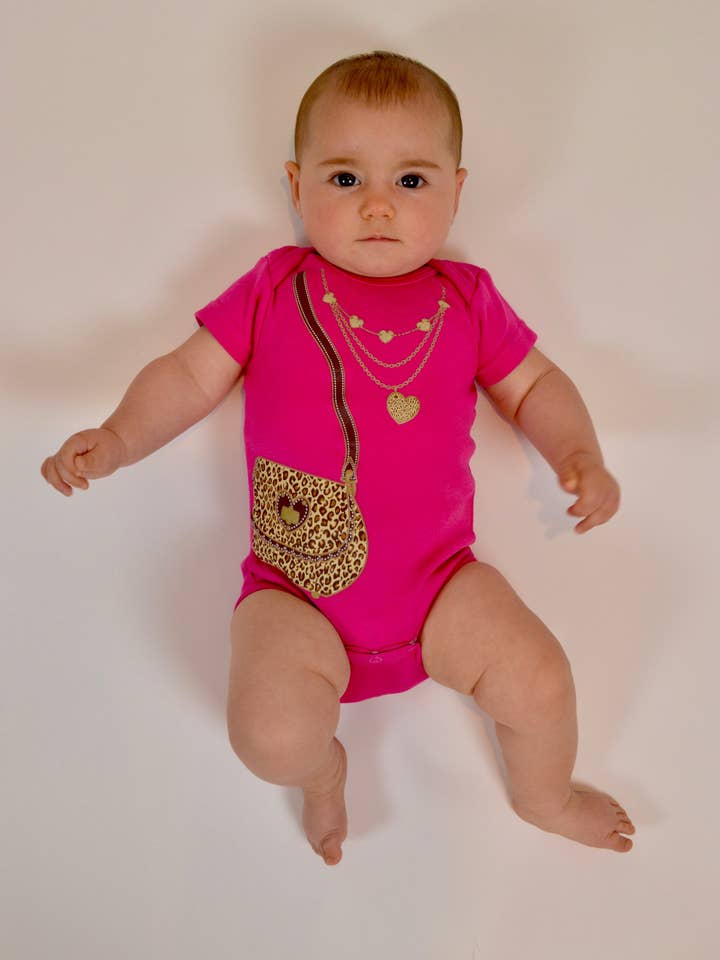 Sara Kety Baby & Kids - Wholesale Bodysuit (Non-Footed) - Baby - Leopard Bag Onesie2
