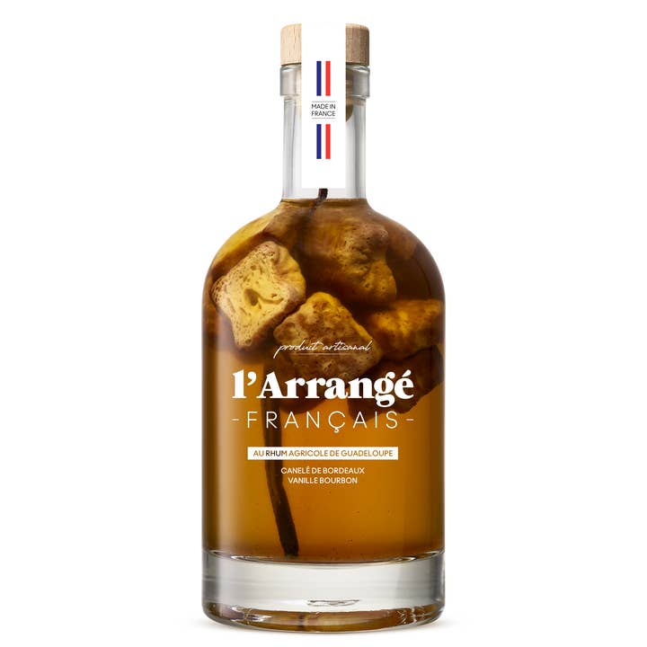 L'ARRANGÉ FRANÇAIS - Vente Spiritueux/Vins/Bières sans alcool - Rhum Arrangé : Canelé de Bordeaux - Vanille Bourbon